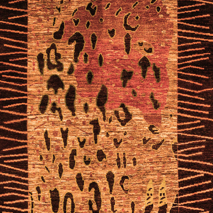 Animal Orange Modern Rug, abs3320org