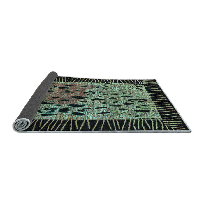 Sideview of Animal Light Blue Modern Rug, abs3320lblu