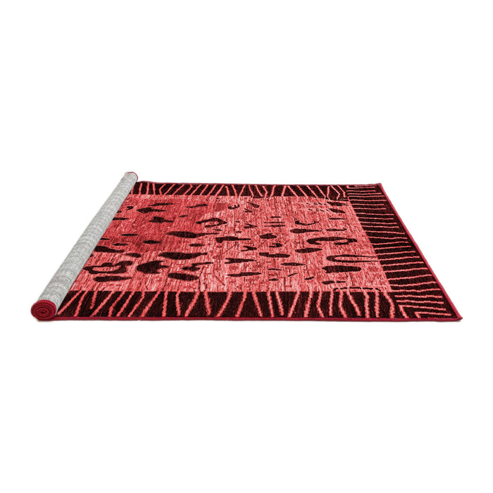 Modern Red Washable Rugs