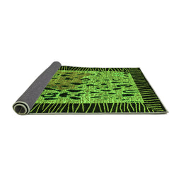 Sideview of Animal Green Modern Rug, abs3320grn