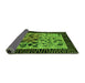 Sideview of Animal Green Modern Rug, abs3320grn