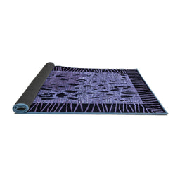 Sideview of Animal Blue Modern Rug, abs3320blu