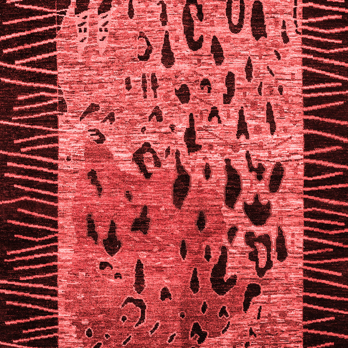Animal Red Modern Area Rugs