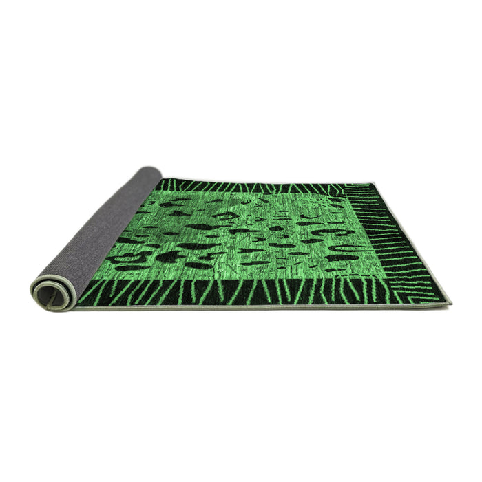 Sideview of Animal Emerald Green Modern Rug, abs3320emgrn