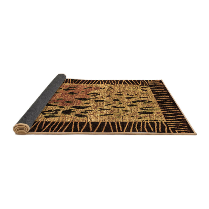 Sideview of Animal Brown Modern Rug, abs3320brn