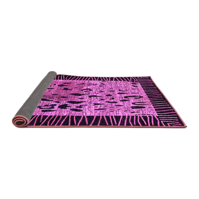 Sideview of Animal Purple Modern Rug, abs3320pur