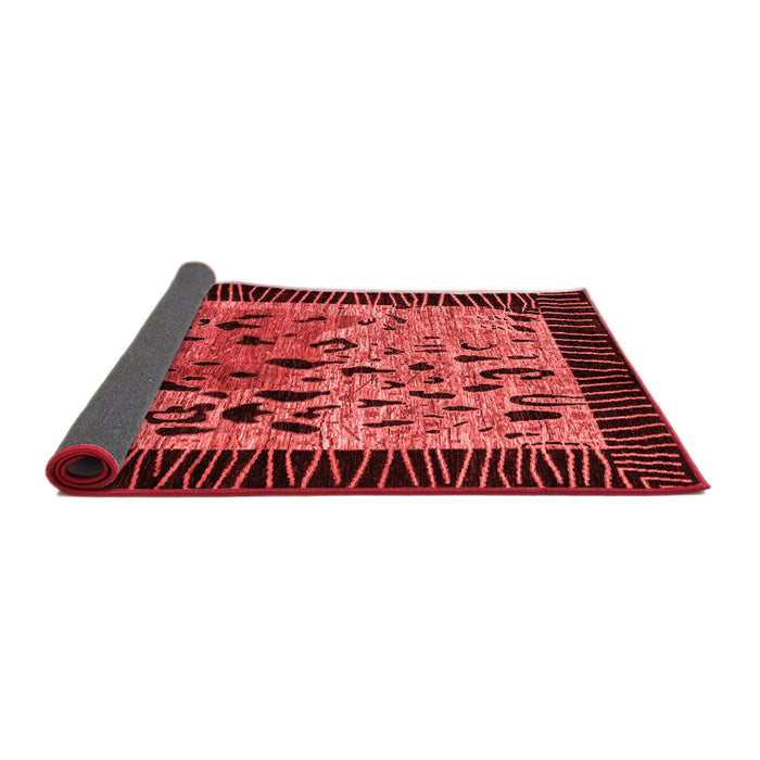 Animal Red Modern Area Rugs