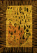Machine Washable Animal Yellow Modern Rug, wshabs3320yw
