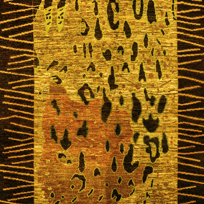 Animal Yellow Modern Rug, abs3320yw