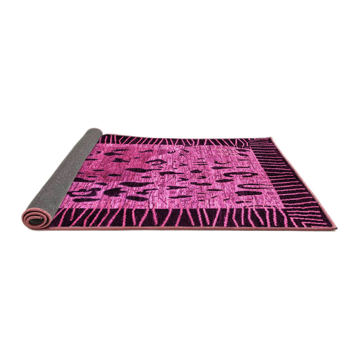 Sideview of Animal Pink Modern Rug, abs3320pnk