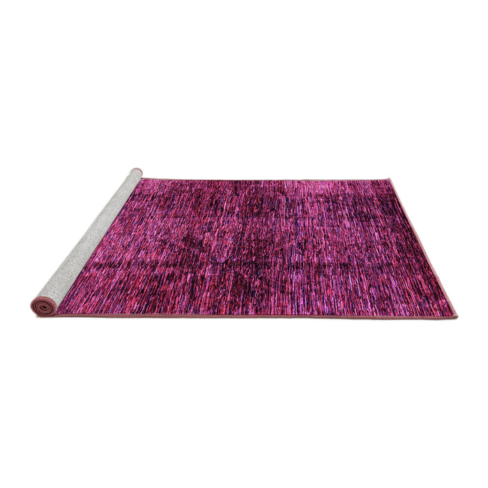 Sideview of Machine Washable Abstract Pink Modern Rug, wshabs3321pnk