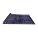 Sideview of Abstract Blue Modern Rug, abs3321blu