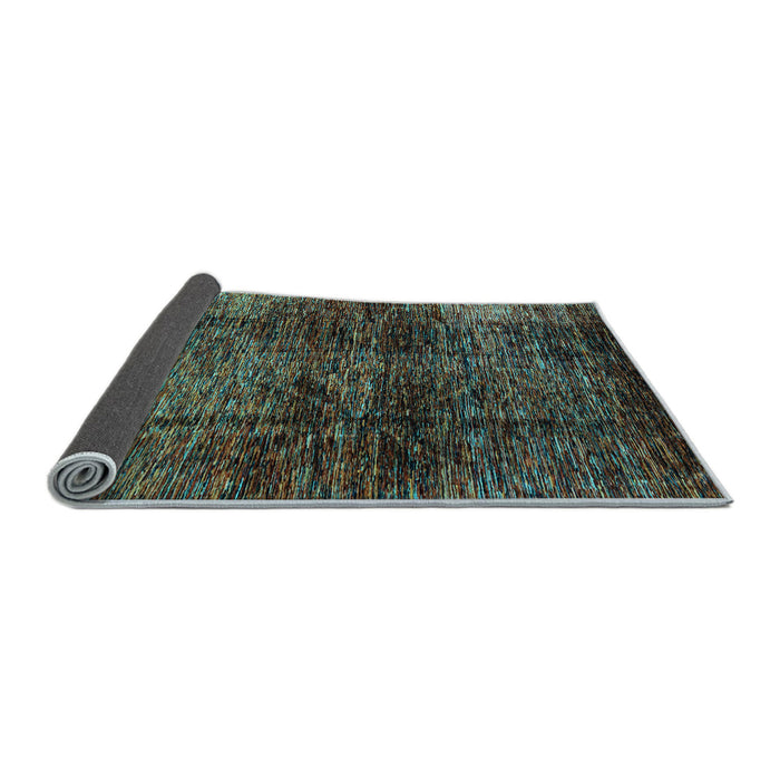 Sideview of Abstract Light Blue Modern Rug, abs3321lblu