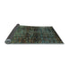 Sideview of Abstract Light Blue Modern Rug, abs3321lblu