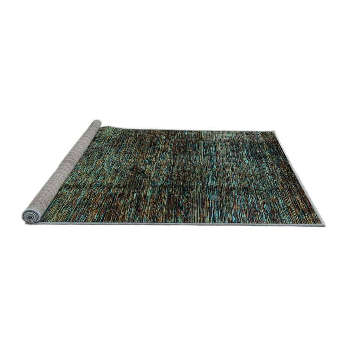 Sideview of Machine Washable Abstract Light Blue Modern Rug, wshabs3321lblu