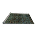 Sideview of Machine Washable Abstract Light Blue Modern Rug, wshabs3321lblu