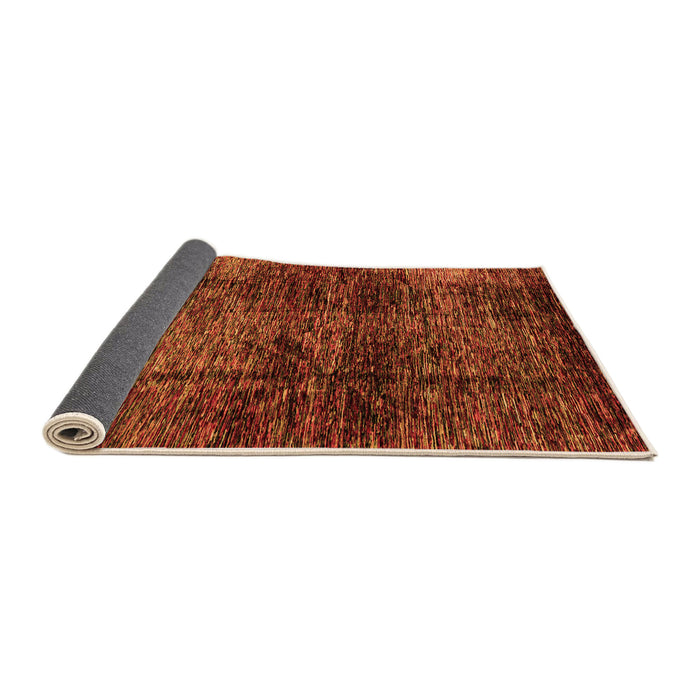 Sideview of Abstract Orange Modern Rug, abs3321org