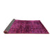 Sideview of Abstract Pink Modern Rug, abs3321pnk