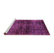 Sideview of Machine Washable Abstract Purple Modern Area Rugs, wshabs3321pur