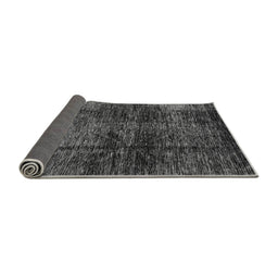 Sideview of Abstract Gray Modern Rug, abs3321gry