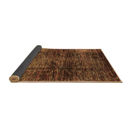 Sideview of Abstract Brown Modern Rug, abs3321brn