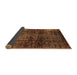 Sideview of Abstract Brown Modern Rug, abs3321brn