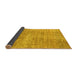 Sideview of Abstract Yellow Modern Rug, abs3322yw