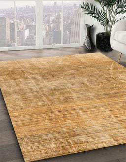 Machine Washable Abstract Orange Rug in a Family Room, wshabs3322