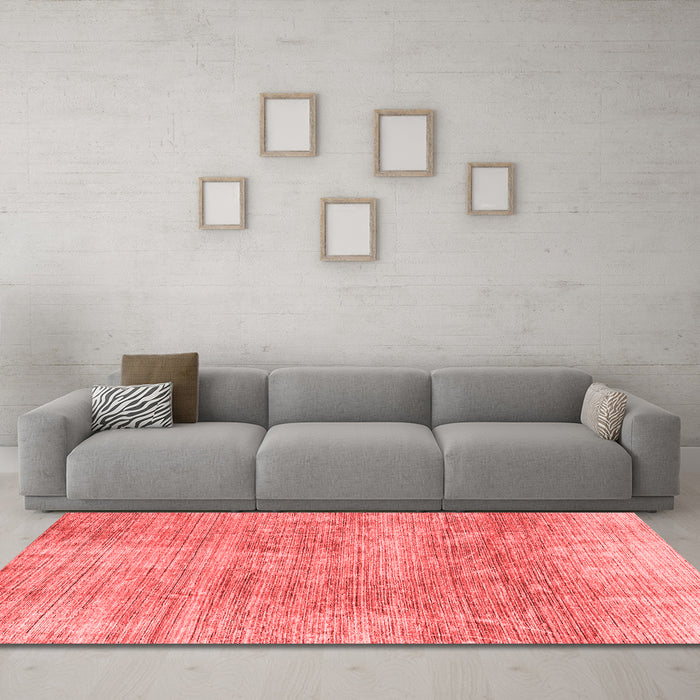 Modern Red Washable Rugs
