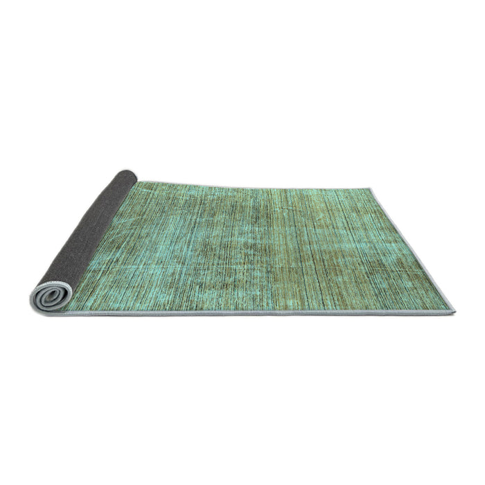 Sideview of Abstract Light Blue Modern Rug, abs3322lblu