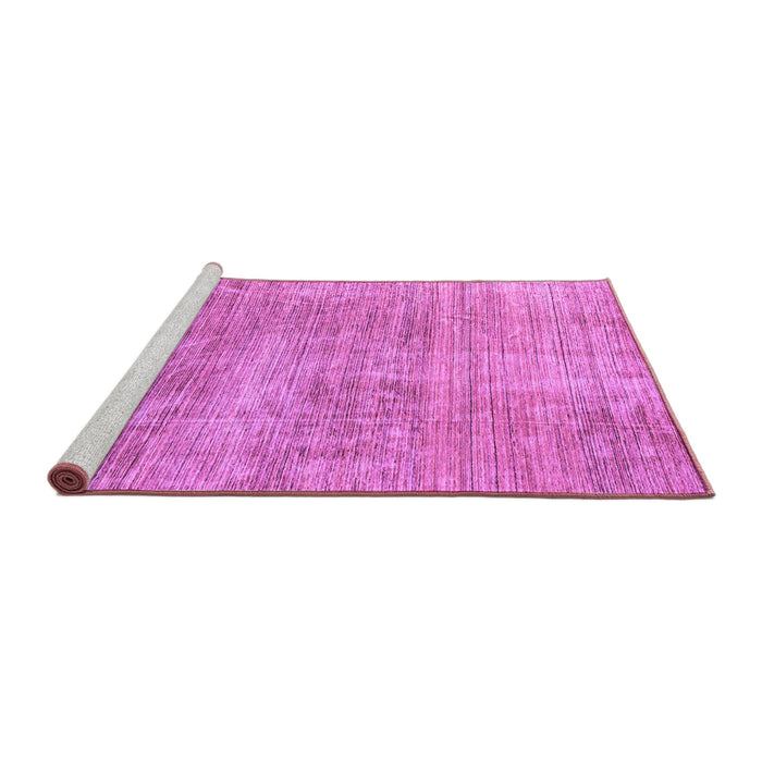 Sideview of Machine Washable Abstract Purple Modern Area Rugs, wshabs3322pur