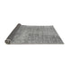 Sideview of Abstract Gray Modern Rug, abs3322gry