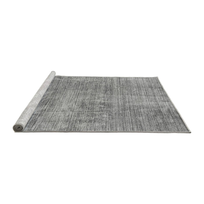 Sideview of Machine Washable Abstract Gray Modern Rug, wshabs3322gry