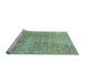 Sideview of Machine Washable Abstract Light Blue Modern Rug, wshabs3322lblu