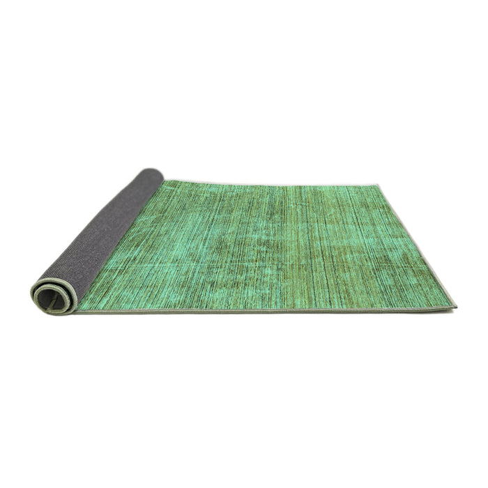 Sideview of Abstract Turquoise Modern Rug, abs3322turq