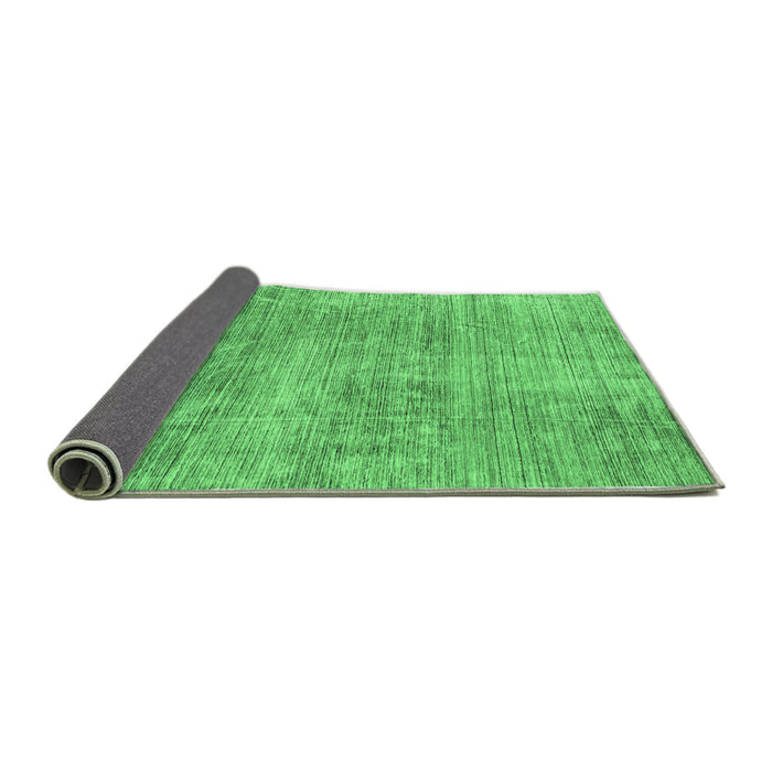 Sideview of Abstract Emerald Green Modern Rug, abs3322emgrn