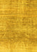 Abstract Yellow Modern Rug, abs3322yw