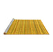 Sideview of Machine Washable Abstract Yellow Modern Rug, wshabs3323yw