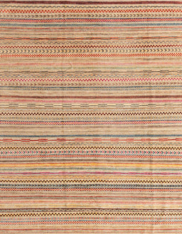 Abstract Chestnut Red Modern Rug, abs3323