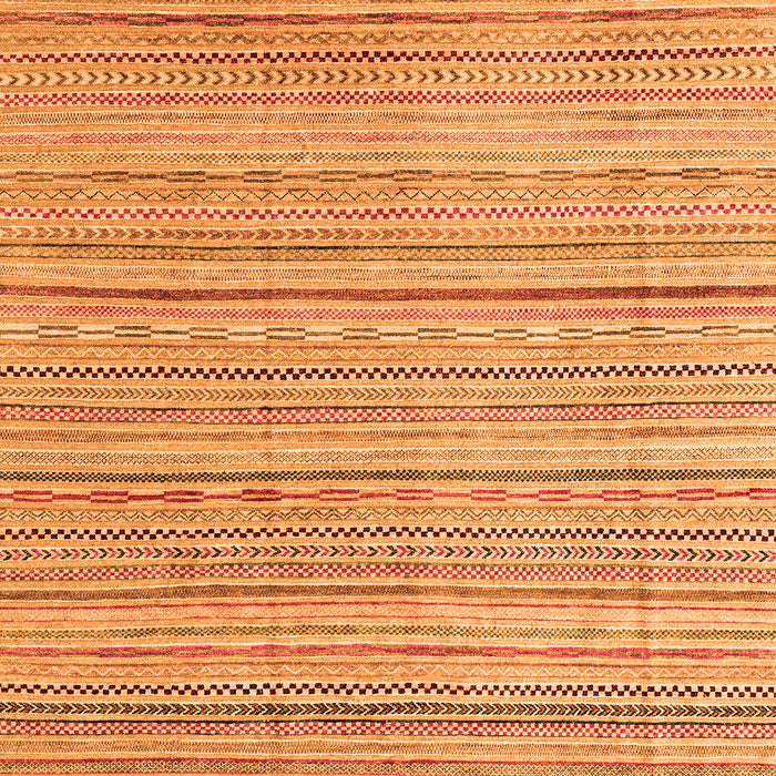 Machine Washable Abstract Orange Modern Area Rugs, wshabs3323org