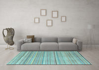 Machine Washable Abstract Light Blue Modern Rug, wshabs3323lblu