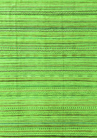 Abstract Green Modern Rug, abs3323grn