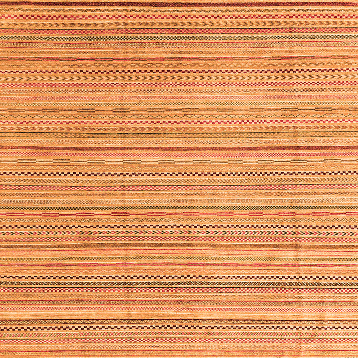 Square Abstract Orange Modern Rug, abs3323org