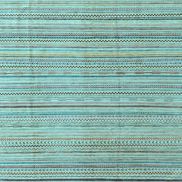 Square Machine Washable Abstract Light Blue Modern Rug, wshabs3323lblu