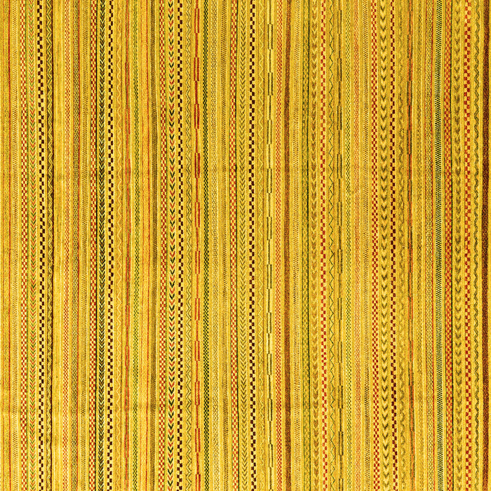 Square Machine Washable Abstract Yellow Modern Rug, wshabs3323yw