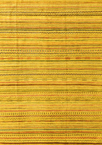 Abstract Yellow Modern Rug, abs3323yw