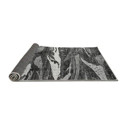Sideview of Abstract Gray Modern Rug, abs3324gry