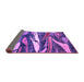 Sideview of Abstract Purple Modern Rug, abs3324pur