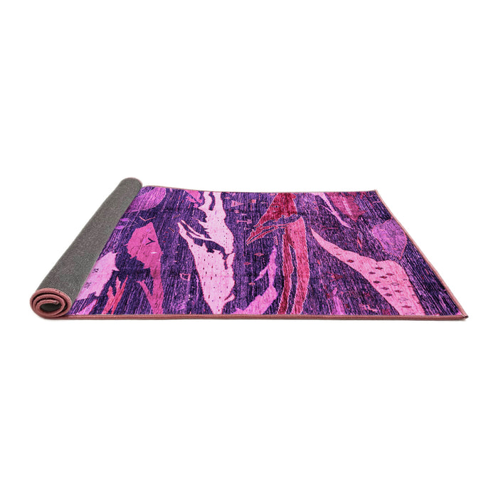 Sideview of Abstract Pink Modern Rug, abs3324pnk