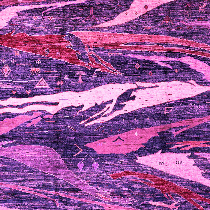 Machine Washable Abstract Pink Modern Rug, wshabs3324pnk